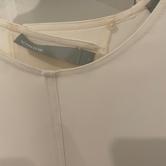 Vince open vent back three quarter sleeve blouse 2 - Picture 2 of 6